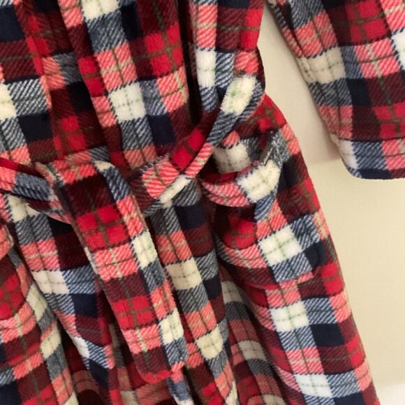 EDDIE BAUER Boy's Hooded Bathrobe NWOT Size M 10-12 - Picture 6 of 7